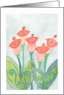 orange tulips 4u ~ blank inside card