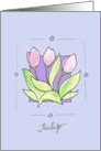 pink tulips 4u ~ blank inside card