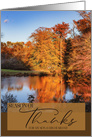 Fall Colors and Reflections For a Son and His Husband on Thanksgiving card