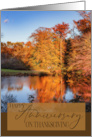 Happy Thanksgiving and Anniversary in Fall Colors card