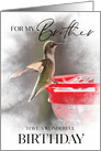 Little Hummingbird Birthday Wish For Brother card