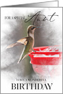 Little Hummingbird Birthday Wish For A Special Aunt card