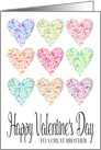 Full of Hearts Happy Valentine’s Day Brother card