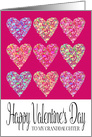 Full of Hearts Happy Valentine’s Day Granddaughter card