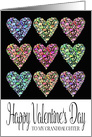 Full of Hearts Happy Valentine’s Day Granddaughter card