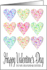 Full of Hearts Happy Valentine’s Day Granddaughter card