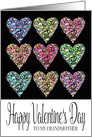 Full of Hearts Happy Valentine’s Day Grandmother card