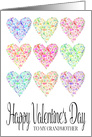 Full of Hearts Happy Valentine’s Day Grandmother card