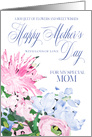 Shades of Pink and Blue Floral Bouquet Mother’s Day for Mom card