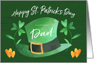 Lucky Hat and Shamrock Happy St. Patrick’s Day for Dad card