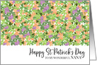 Overflowing Irish Clover Happy St. Patrick’s Day for Nana card