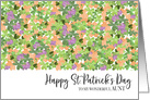 Overflowing Irish Clover Happy St. Patrick’s Day for Aunt card