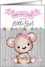 Happy First Easter Little Girl card