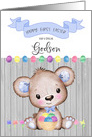 Happy First Easter Little Godson card