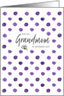 Purple Passion Happy Mother’s Day Grandmom card