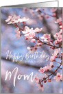 Cherry Blossom Birthday Wishes For Mom card