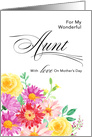 Burst of Color Floral Mother’s Day Aunt card