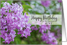 Morning Lilac Happy Birthday Aunt card