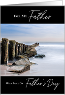 Seaside Ocean Jetty Father’s Day for Father card