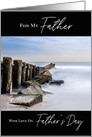 Seaside Ocean Jetty Father’s Day for Father card