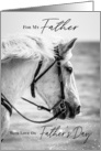 White Horse Happy Father’s Day Father card