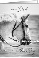 White Horse Happy Father’s Day Dad card