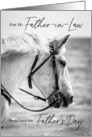White Horse Happy Father’s Day Father-in-Law card