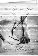 White Horse Happy Father’s Day Son-in-Law card