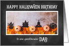 Chalkboard Happy Halloween Birthday Dad card