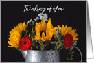Thinking of You Sunflowers, Mums and Wildflowers card