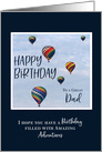 Hot Air Balloon Birthday Dad card
