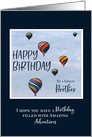 Hot Air Balloon Birthday Brother card