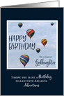 Hot Air Balloon Birthday Goddaughter card