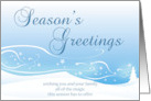 Swirling Snow Season’s Greetings card