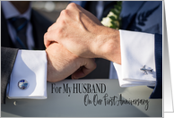 Gay First Anniversary For My Husband card
