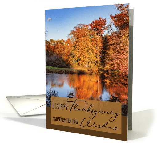 Fall Colors and Reflections Thanksgiving Holiday Business card
