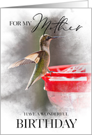Little Hummingbird Birthday Wish For Mother card