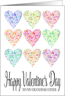 Full of Hearts Happy Valentine’s Day Granddaughter card
