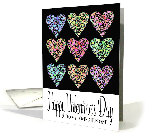 Full of Hearts Happy Valentine's Day Husband card (1596154)
