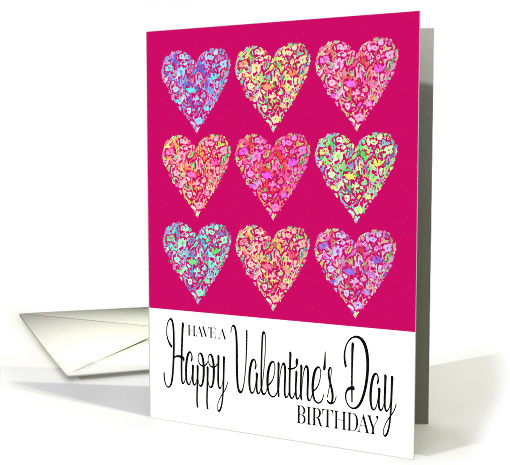 Full of Hearts Happy Valentine's Day Birthday card (1596326)