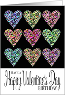 Full of Hearts Happy Valentine’s Day Birthday card