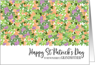 Overflowing Irish Clover Happy St. Patrick’s Day for Grandmother card