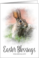 Easter Bunny and Easter Blessings for Aunt card