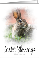 Easter Bunny and Easter Blessings for Dad card