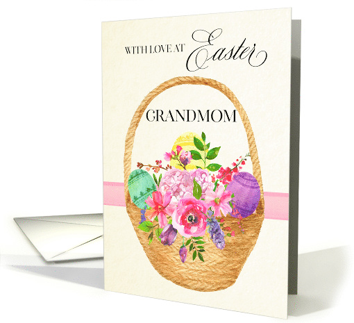 Easter Basket and Easter Flowers for Grandmom card (1600834)