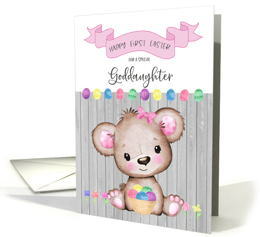 Happy First Easter Baby Goddaughter card (1602566)