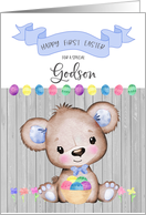 Happy First Easter Little Godson card