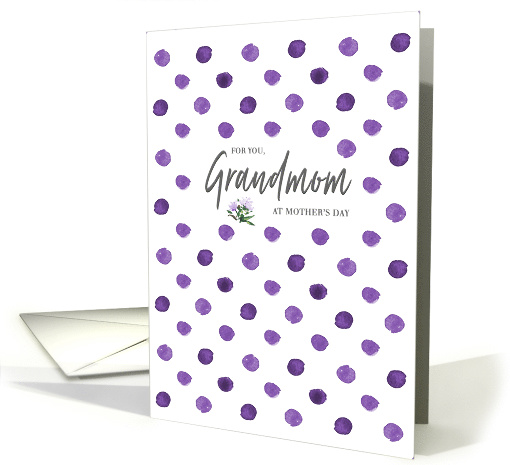 Purple Passion Happy Mother's Day Grandmom card (1605028)