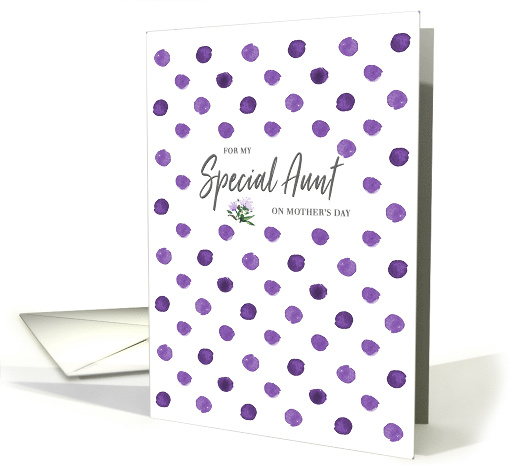 Purple Passion Happy Mother's Day Aunt card (1605038)