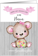Happy First Mother’s Day Nana From Granddaughter card